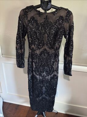 open lace back dress Carmen